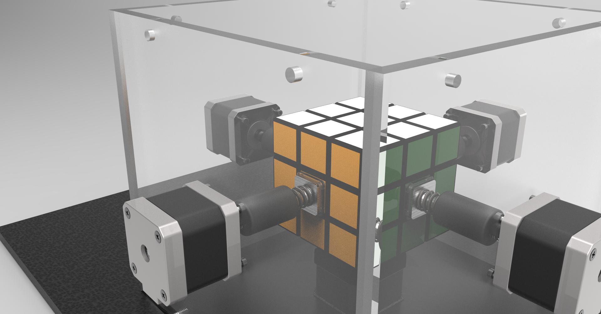 解魔方机器人3D图纸 Solidworks设计
