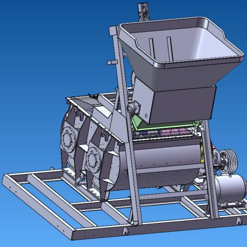 JS500混凝土搅拌机设计 solidworks