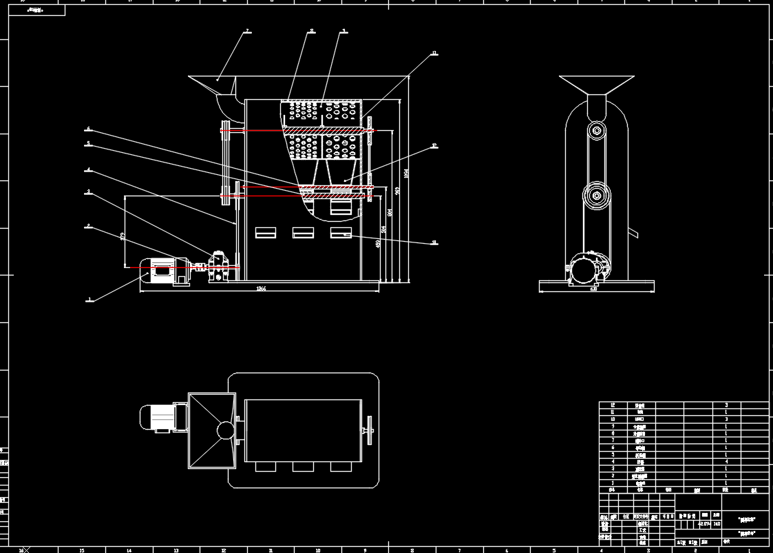 榛子剥壳机破壳机械农业机械(CAD+三维）