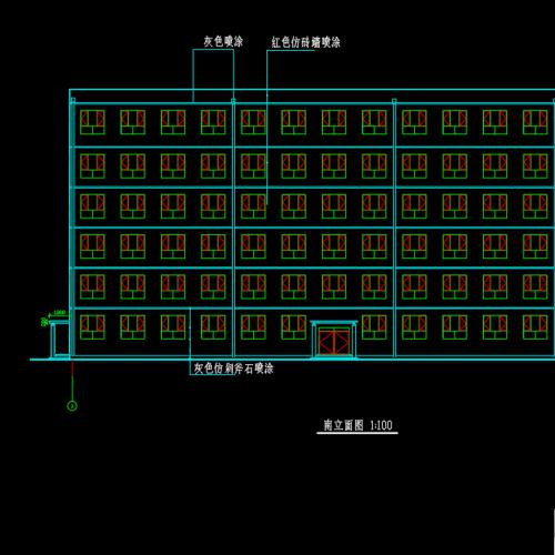 6层，5283平米框架教学楼毕业设计（计算书、建筑、结构图）
