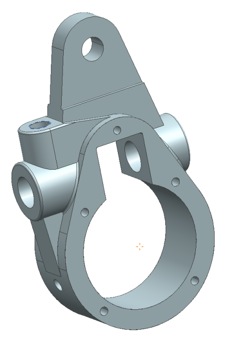 前刹车调整臂外壳(CA10B-解放牌汽车)【UG三维源文件+UG转成的SolidWorks三维图+STEP通用格式】