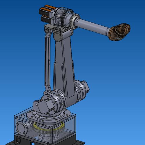 六自由度工业机器人设计【说明书（论文）+CAD图纸+SolidWorks三维图+任务书+开题报告】