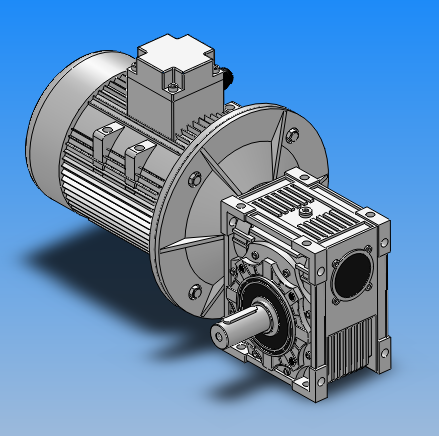 RV系列蜗轮减速机悬挂式安装模型  10种规格
