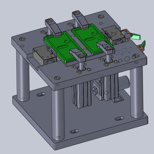 气动夹具（SolidWorks+step）