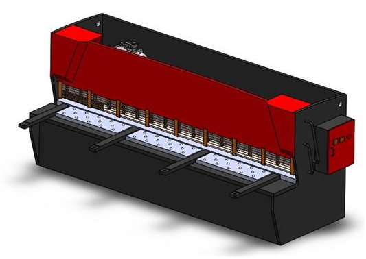 QC12Y-8X3200 液压剪板机（solidworks+step)