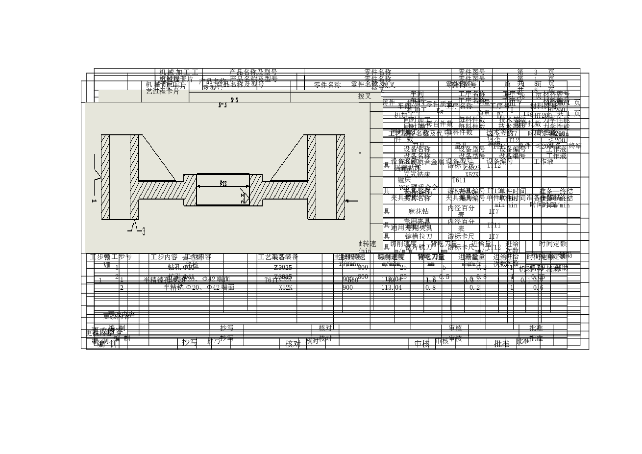 CA6140拨叉831008机械加工工艺过程卡片