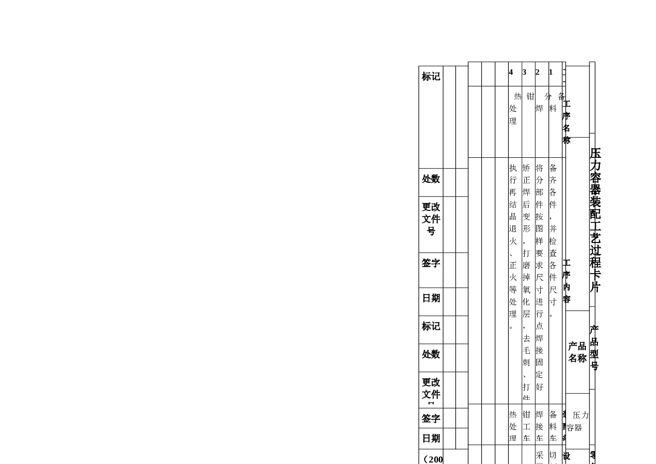 毕业设计 设计压力容器零件的焊接工艺规程