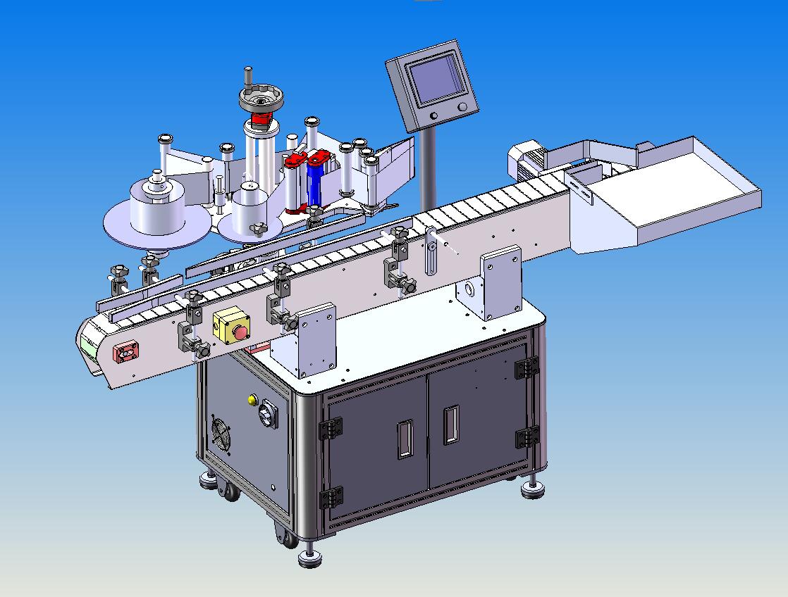 T21100全自动立式圆瓶贴标机