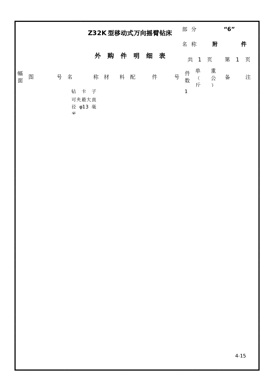 摇臂钻床自动变速