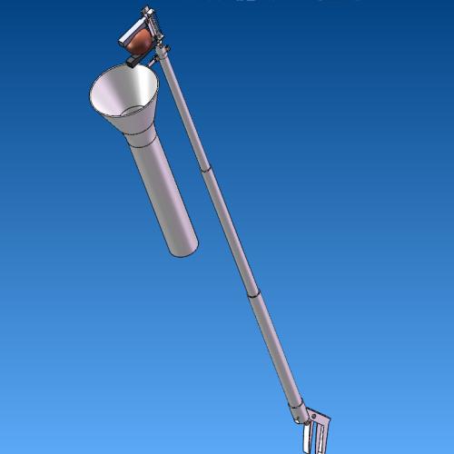 简易手动球形水果采摘器设计（论文 CAD图纸 SolidWorks三维图）