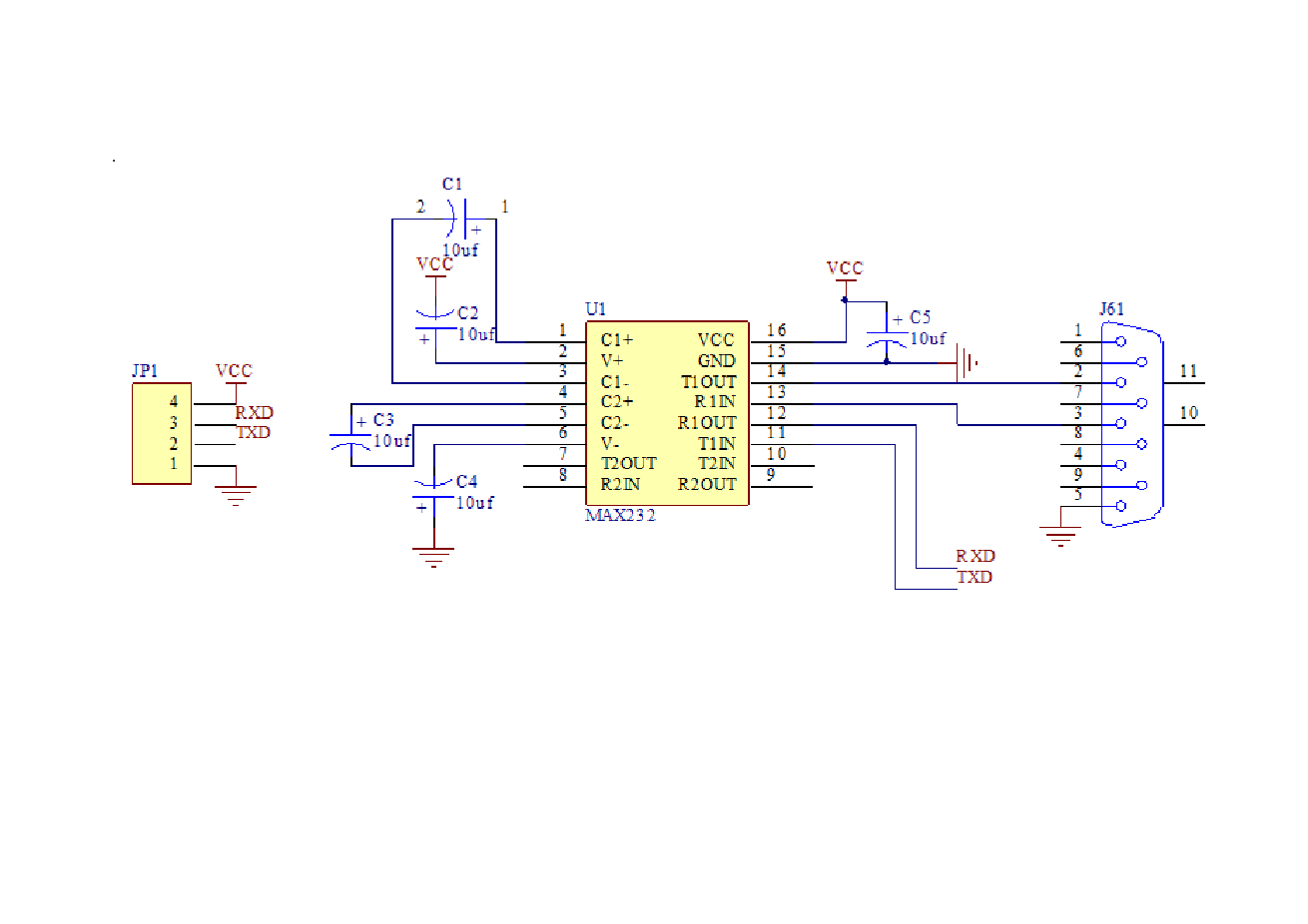 RS232串口电平转换模块