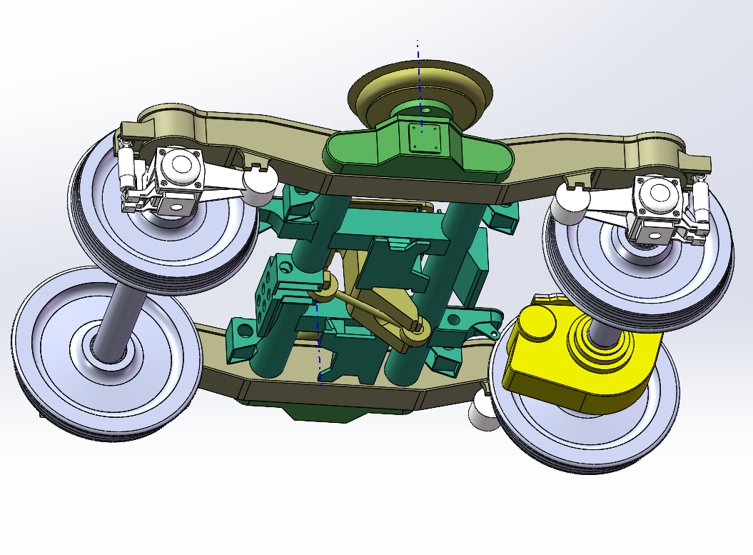 动力车转向架SW三维