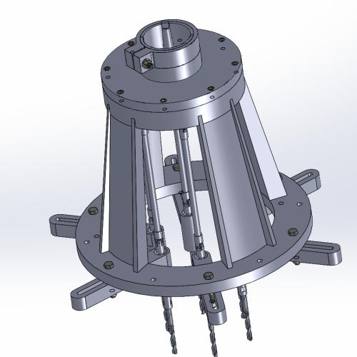 多轴器结构设计及其动力座三维模拟分析【任务书+论文+8张cad图+SW三维】