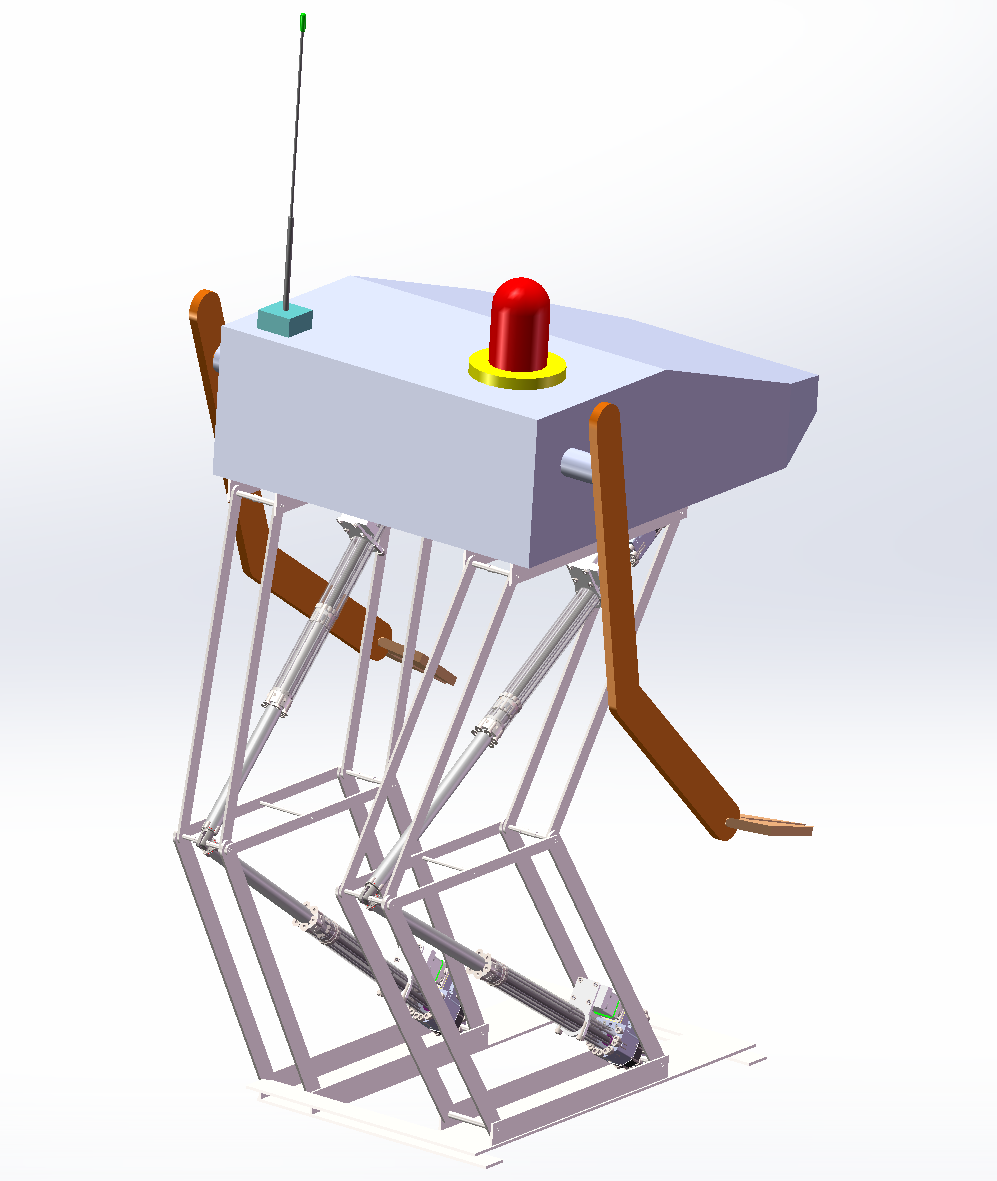 平行四边形双足步行机器人的设计与研究【三维solidworls+CAD图纸+毕业论文+运动仿真视频】
