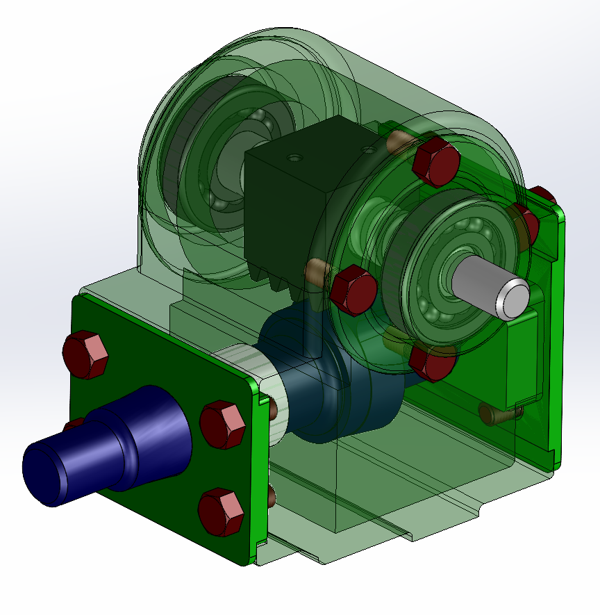 循环球转向器设计SW三维图