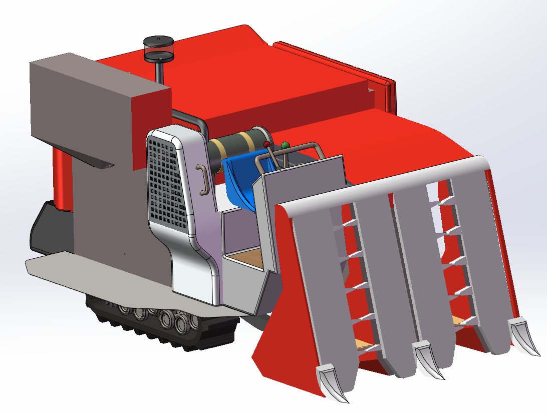 久保田水稻联合收割机（单个SW三维图）