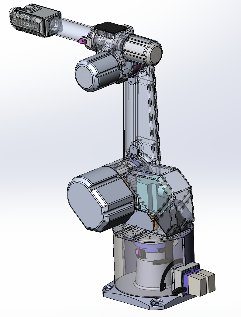 全封闭式喷涂用机器人（SolidWorks）