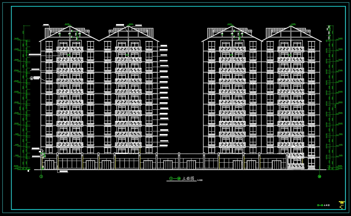 广东省湛江市XX住宅楼-建筑CAD图纸