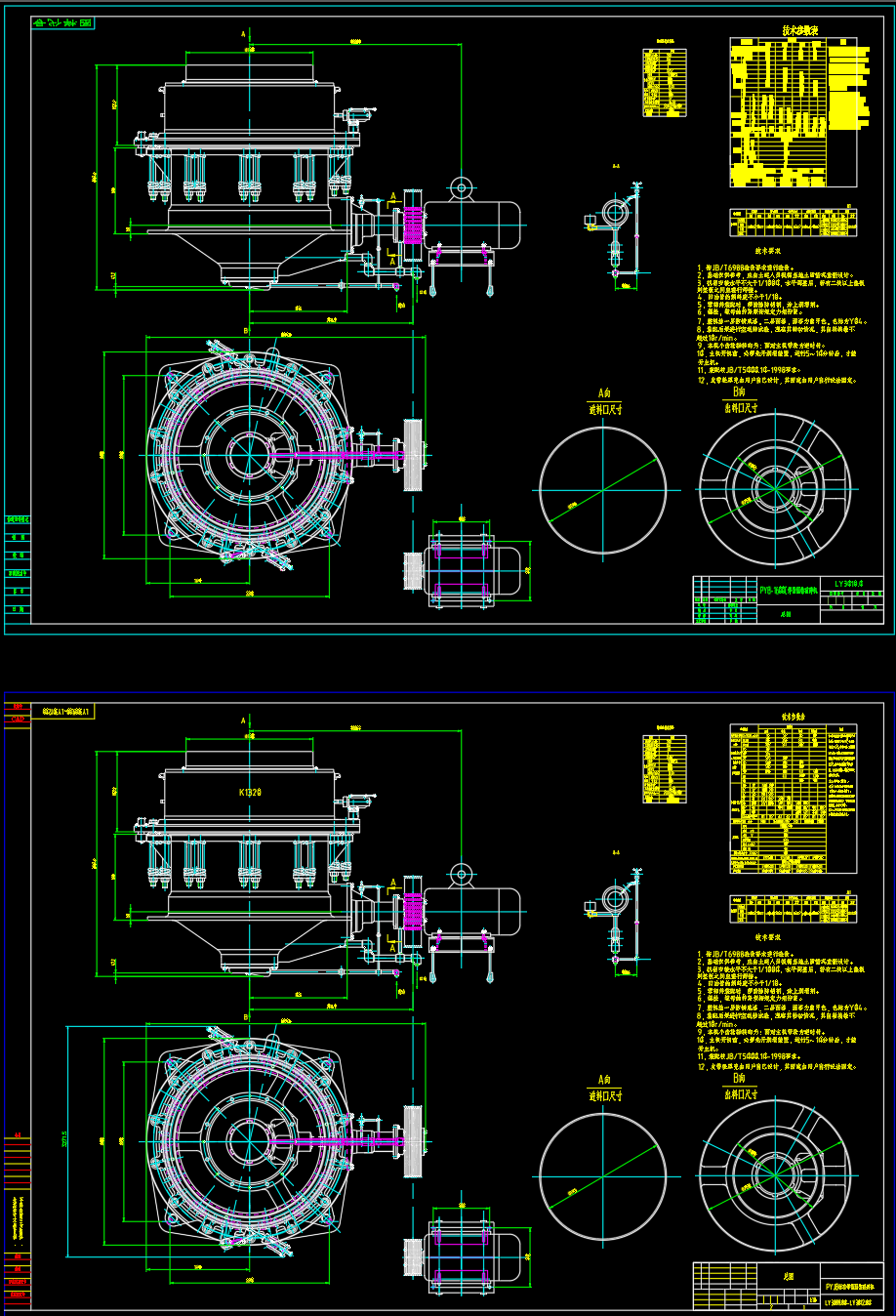PYB一1600弹簧圆锥破碎机