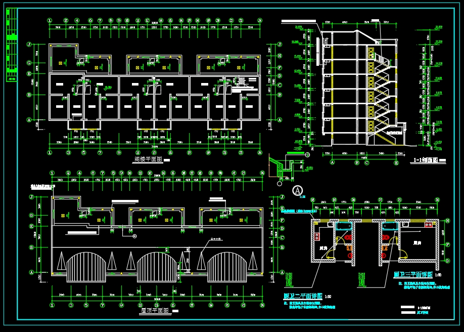 江苏省连云港市XX小区住宅楼-建施CAD图纸