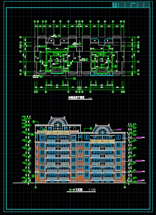 江西省南昌市XX住宅楼-建施CAD图纸