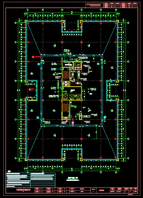 南宁XX医疗产业园办公楼CAD图纸