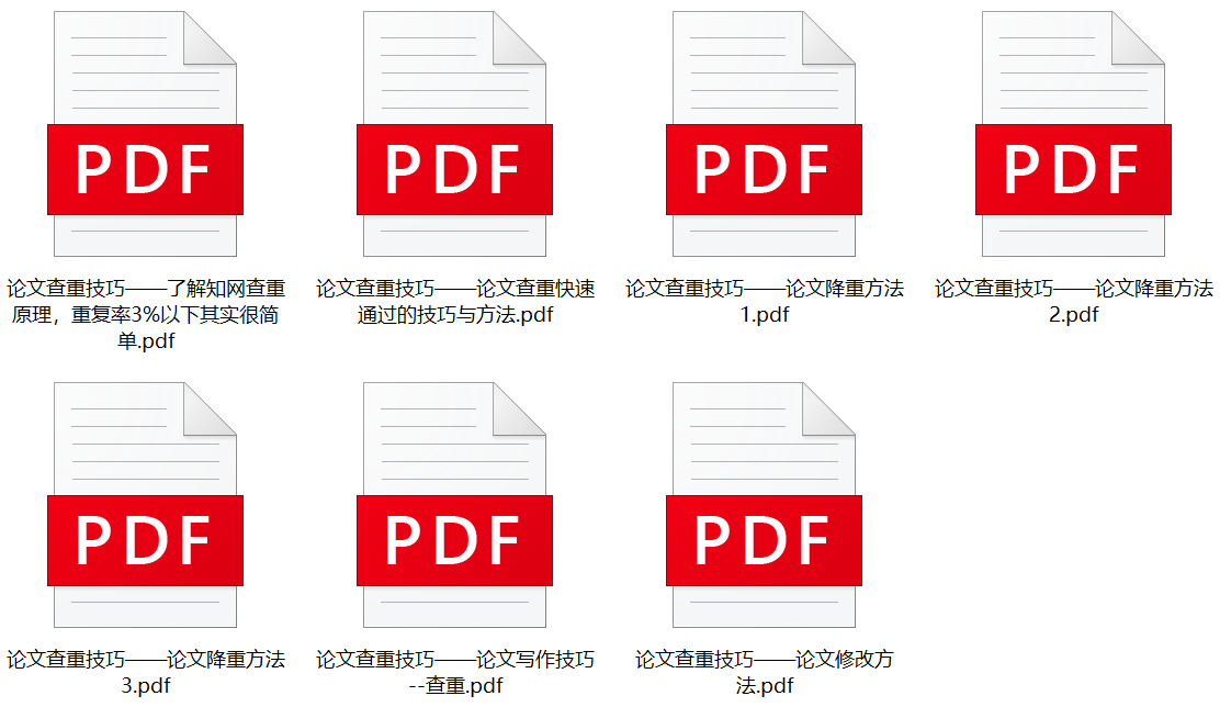 毕业设计辅助资料 论文查重技巧 论文降重方法 论文写作技巧 论文修改方法  了解知网查重原理