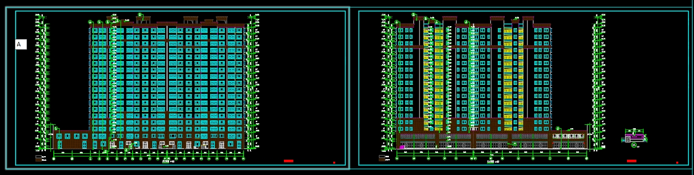 地上18层 地下2层 21117.7平 济南市某小区商住楼
