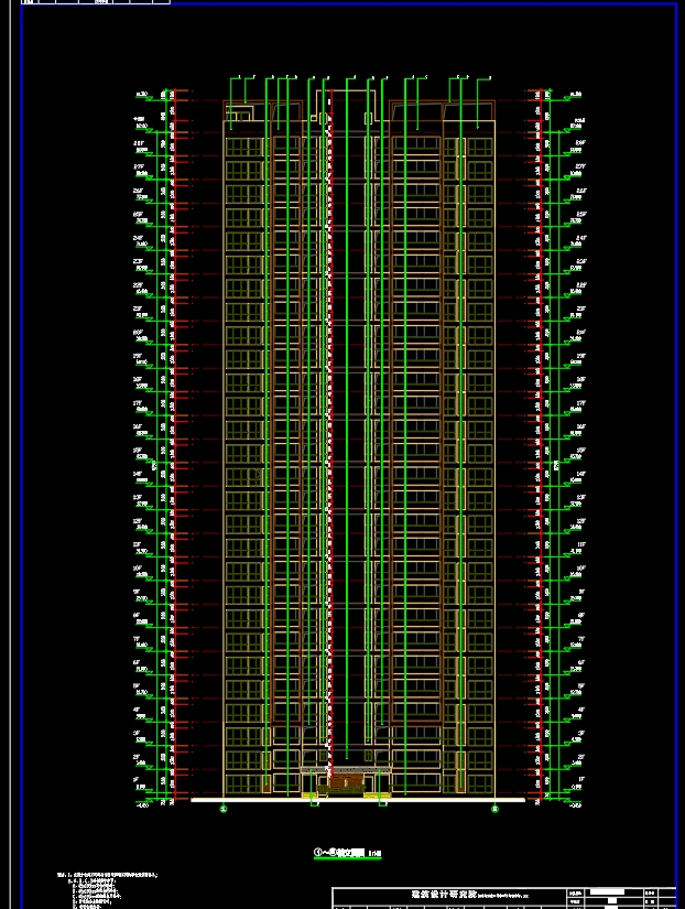 28层20531.78平 XX部队经济适用房建筑+结构图
