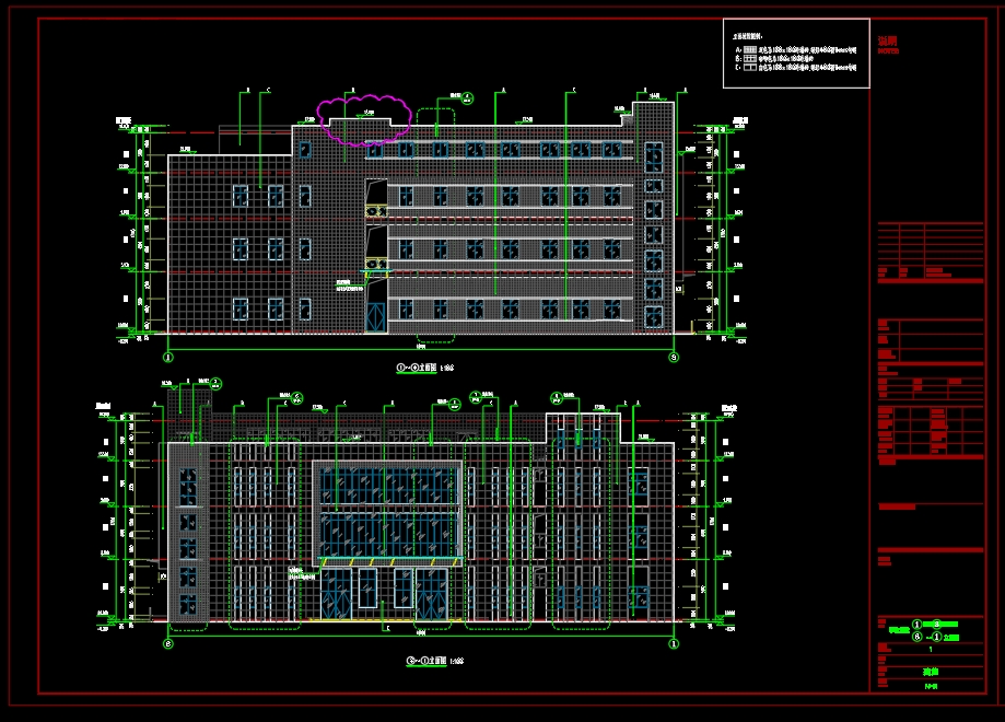 4层2462.27平 湛江XX中学食堂建筑+结构