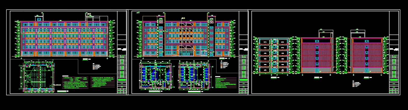 6层 7078.37平 XX学校教学楼设计