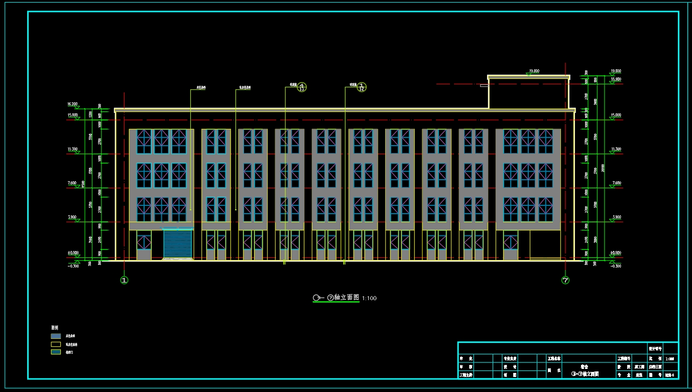 4层 2500平 天津市某单位宿舍设计