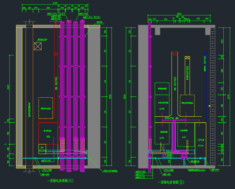 超高层建筑配电房电气施工图纸