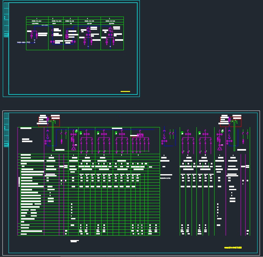800KVA组合变电所系统图