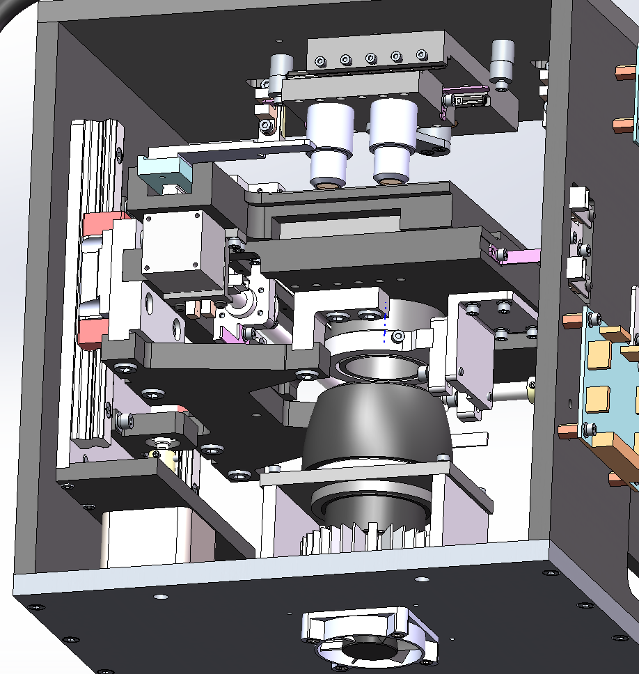 显微镜总成SolidWorks三维