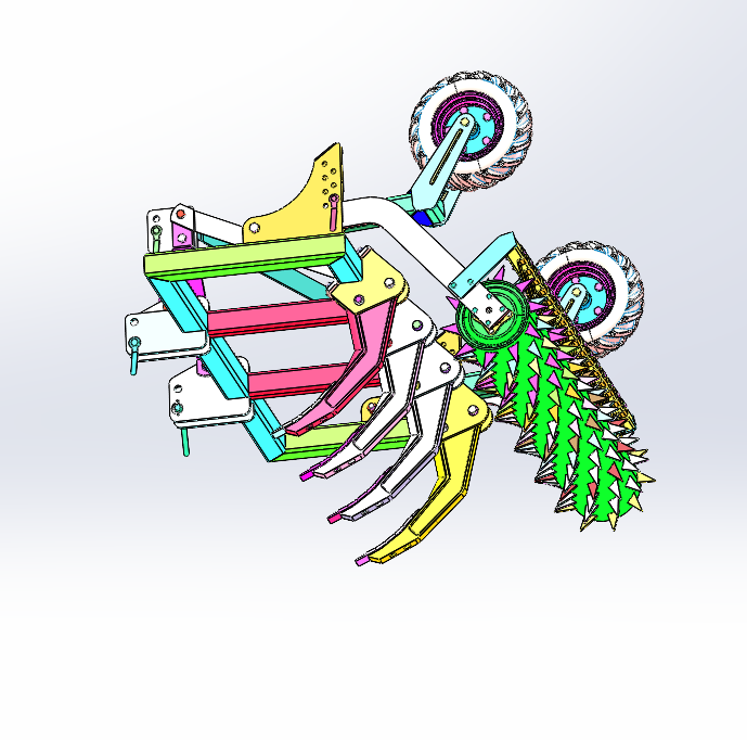 作物斧式犁头SolidWorks三维