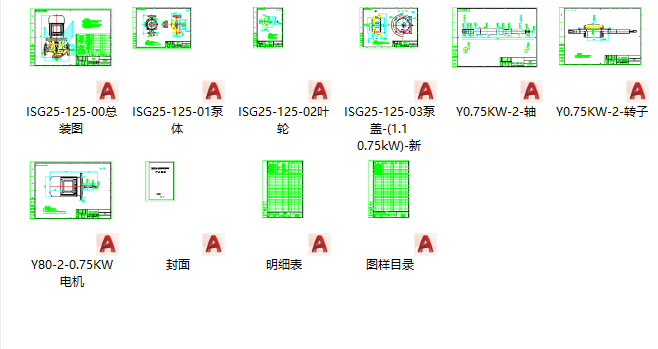 ISG25-125-0.75kW 管道泵