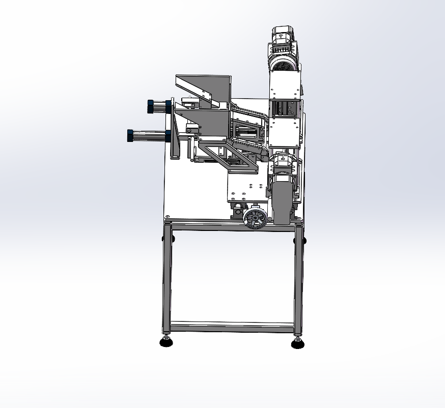 圆棒倒角机SolidWorks三维