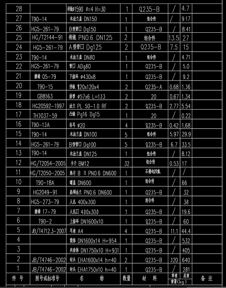 搪玻璃浓缩釜DN1600